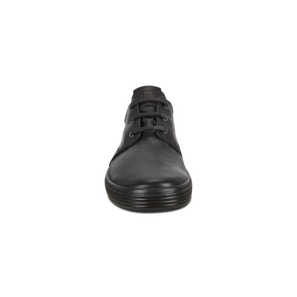 Mens Derby Shoe - ECCO Soft 7S - Black - 8756VUENI